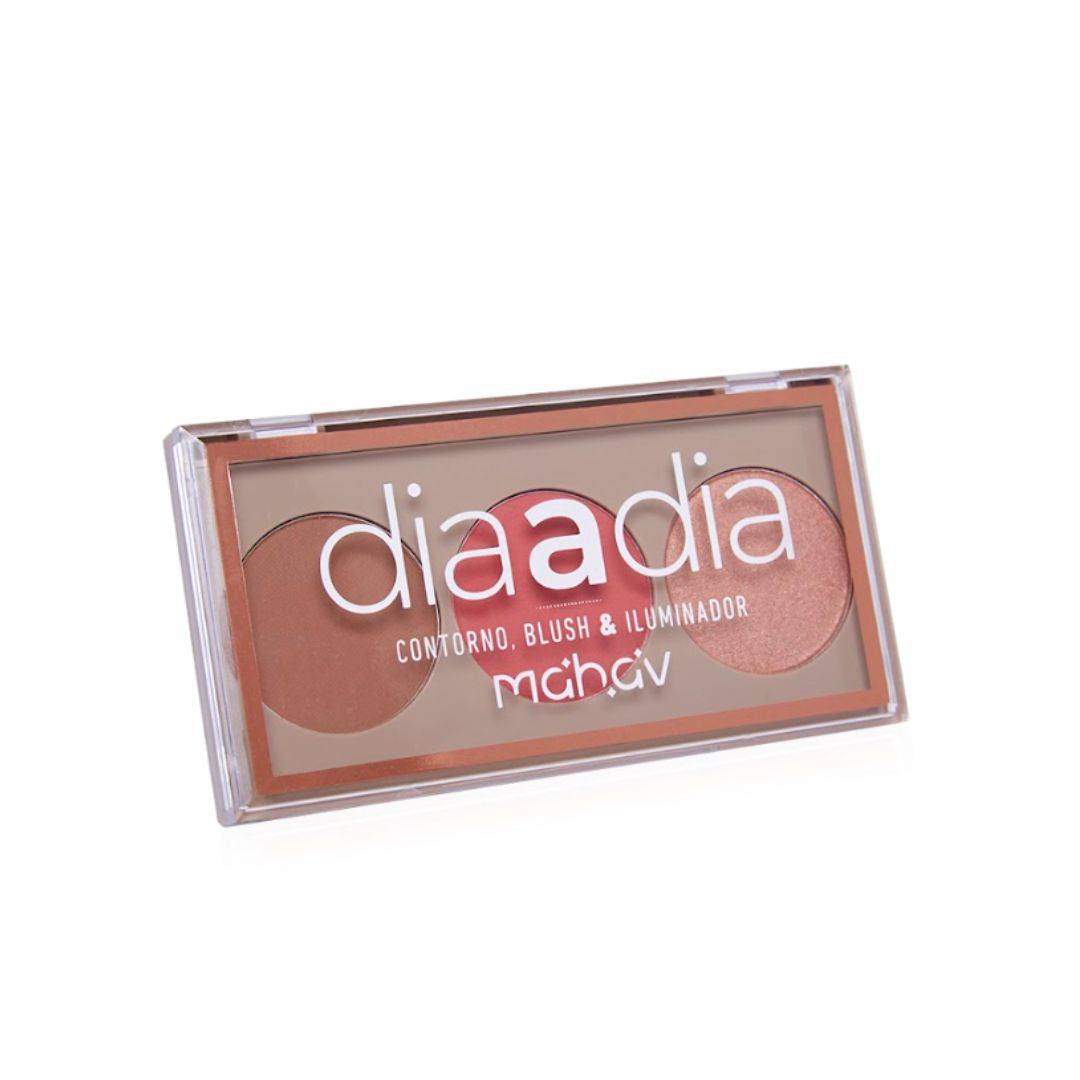 Trio Contorno, Blush Iluminador Dia a Dia - Mahav
