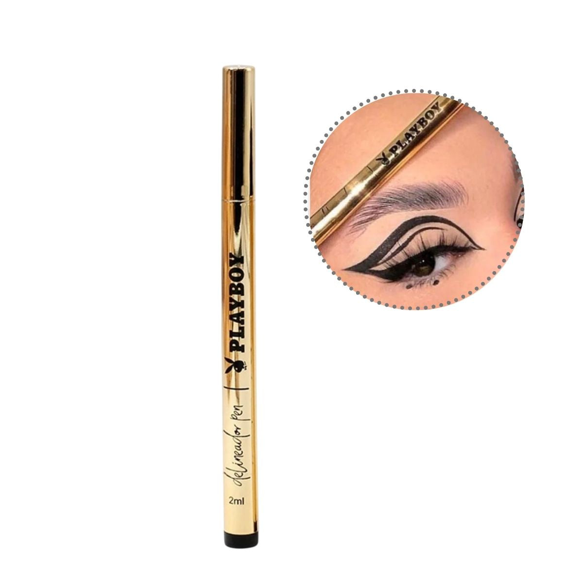 Caneta delineadora preta Glow Collection - Playboy