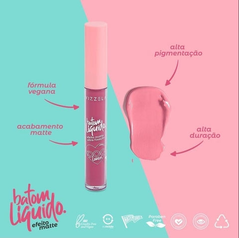 Batom líquido Matte Dog Lovers - Vizzela