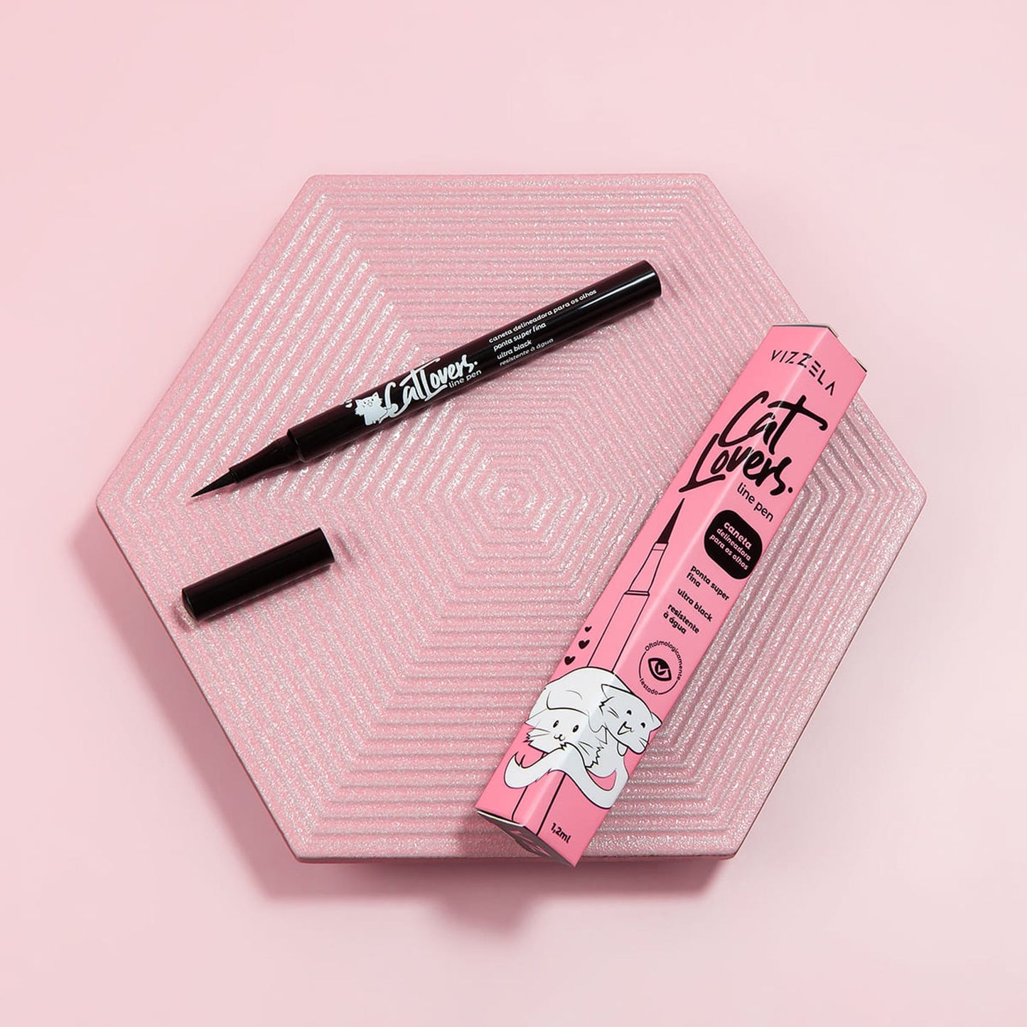 Caneta Delineadora Line Pen Cat Lovers - Vizzela