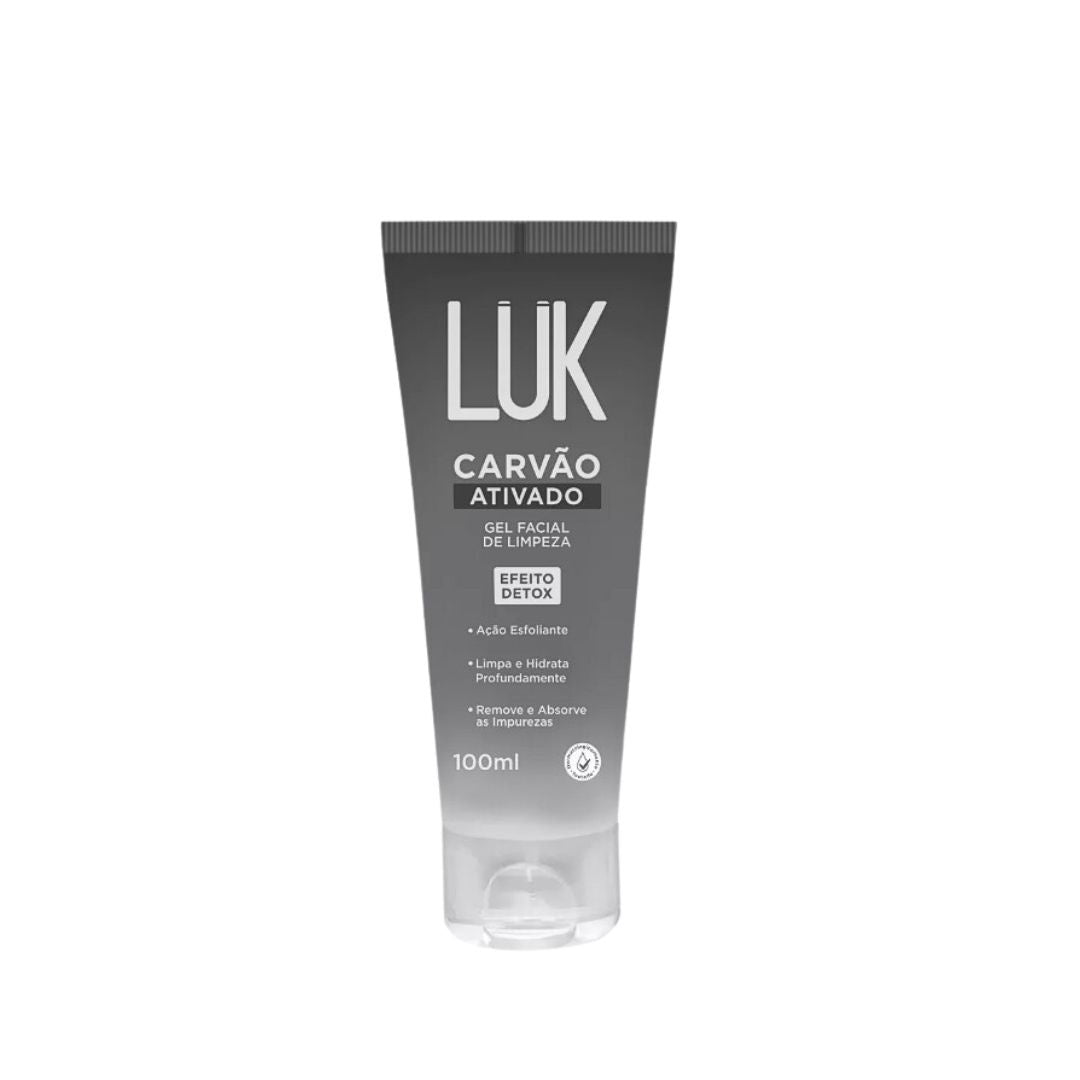 Gel de Limpeza Facial Carvao Ativado - Luk Makeup