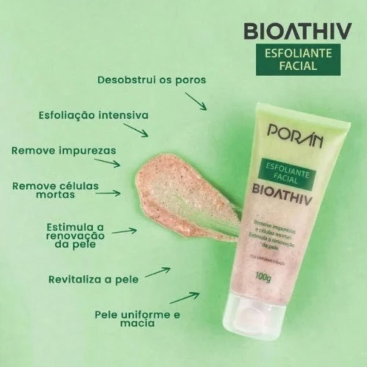 Esfoliante Facial Bioathiv 100g - Poran