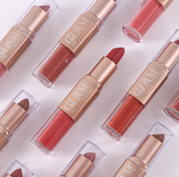 Duo Batom e Batom Liquido Glam - Vivai