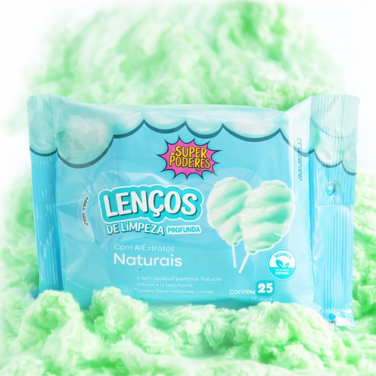 Lenço de Limpeza Profunda Algodão Doce - Super Poderes