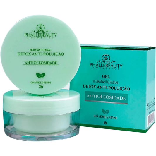 Gel Hidratante Facial Detox Antipoluição - Phallebeauty