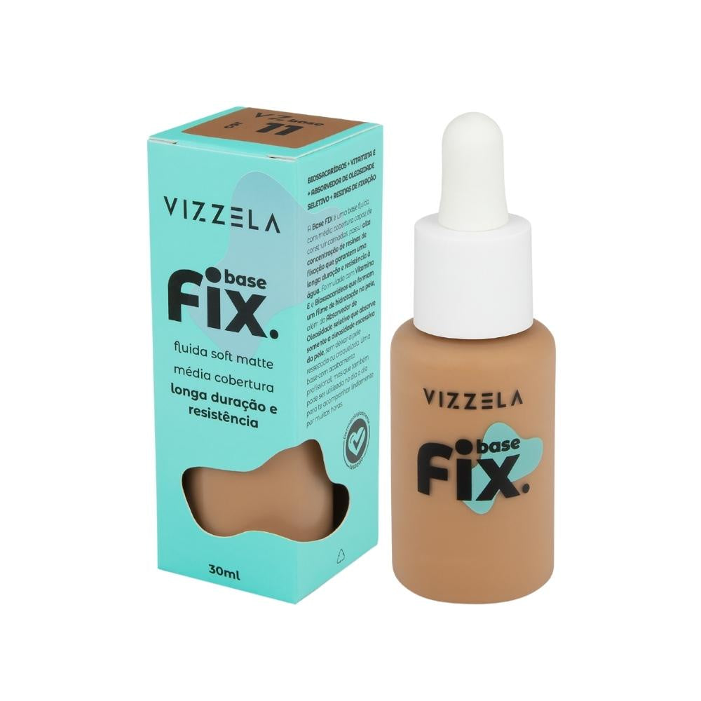 Base Líquida Fix Soft Matte - Vizzela