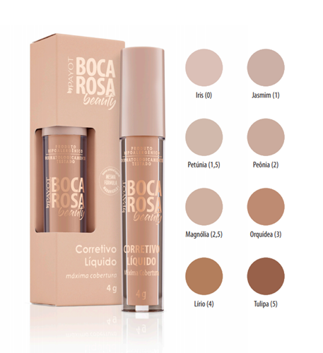 Corretivo liquído hd boca rosa beauty novas cores- Payot