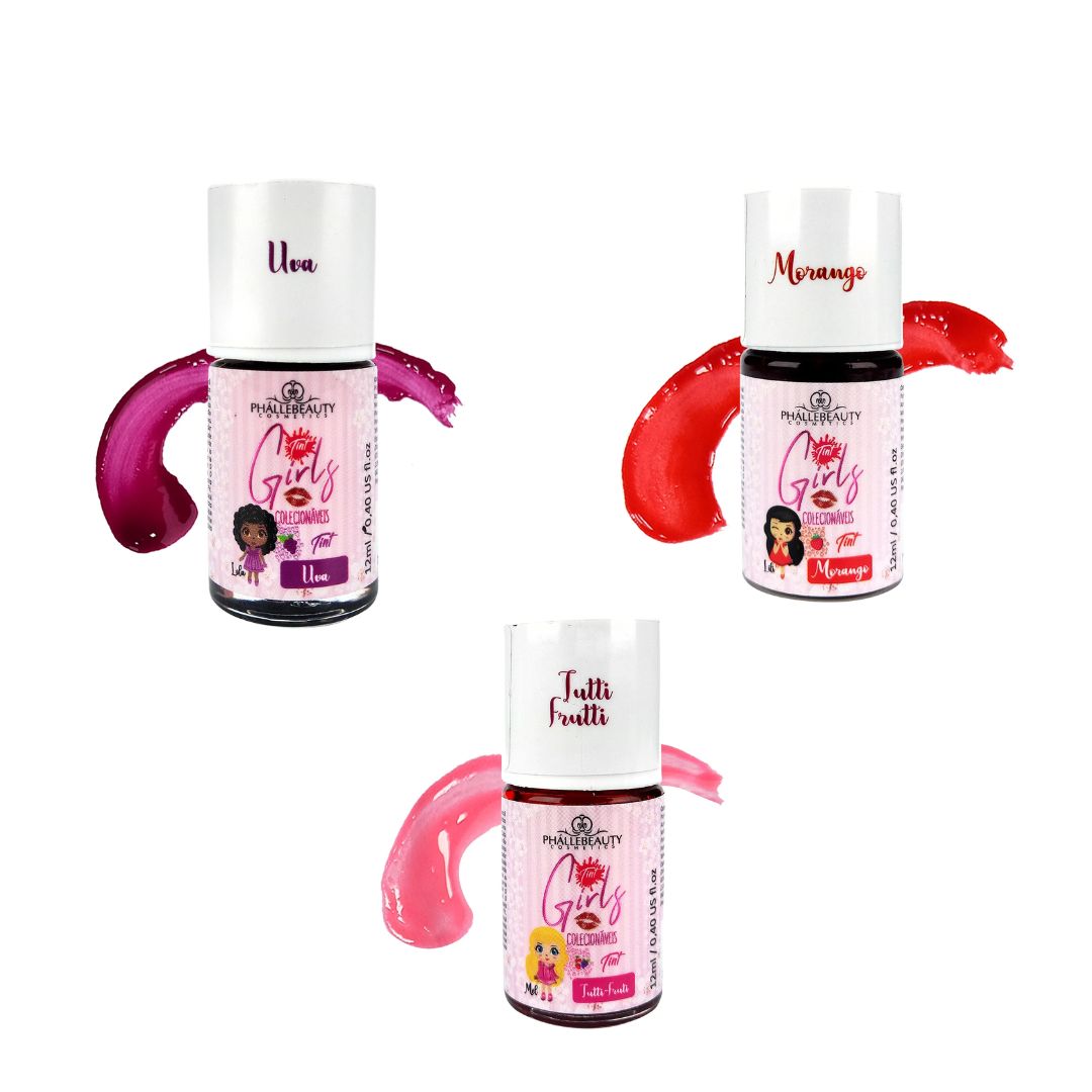 Lip Tint Girls Colecionáveis- PHALLE BEAUTY