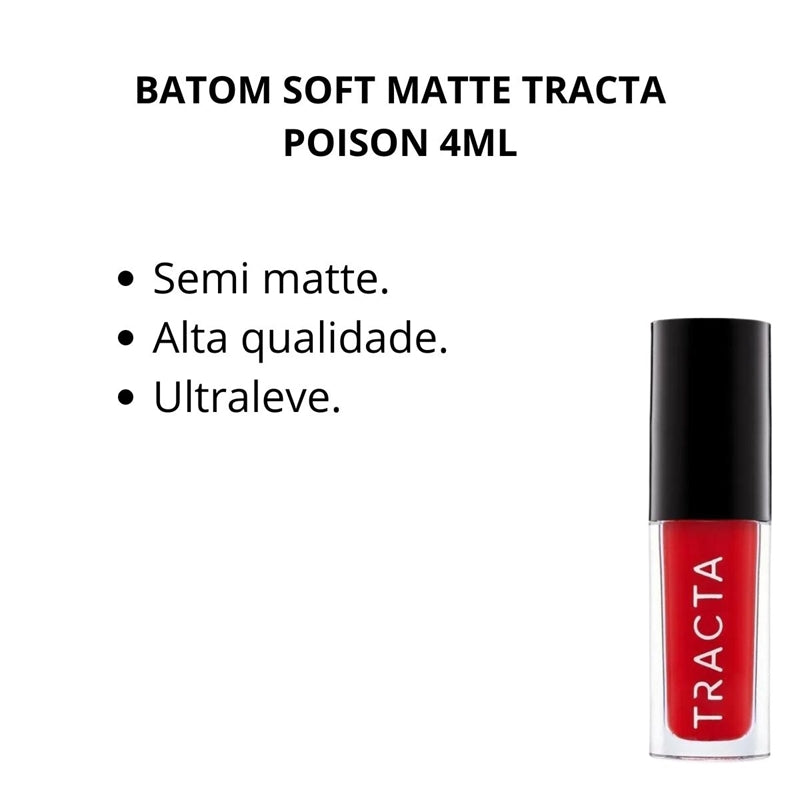 Batom Líquido Soft Matte Nova coleção - Tracta