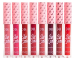 Batom Lip Glitter Liquido 24H efeito matte - Febella