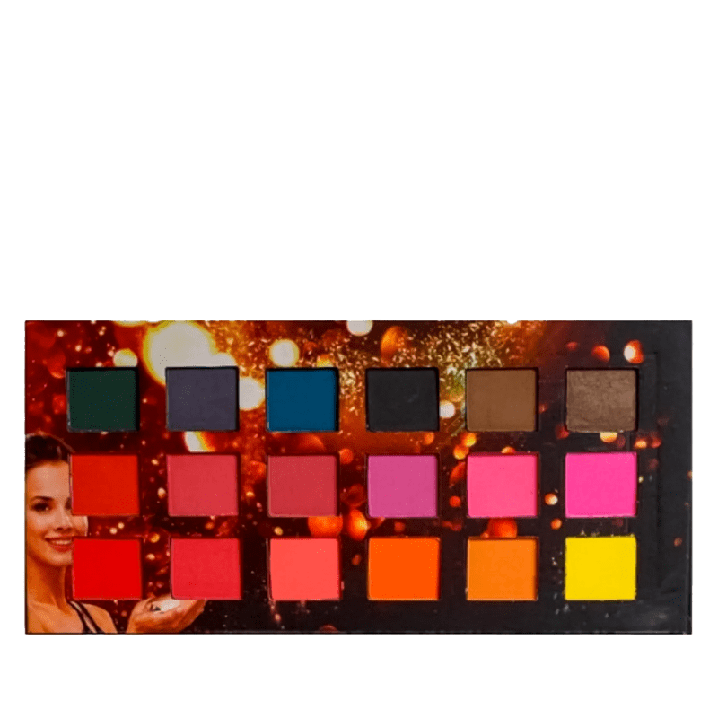 Paleta de sombras 18 cores - Ludurana