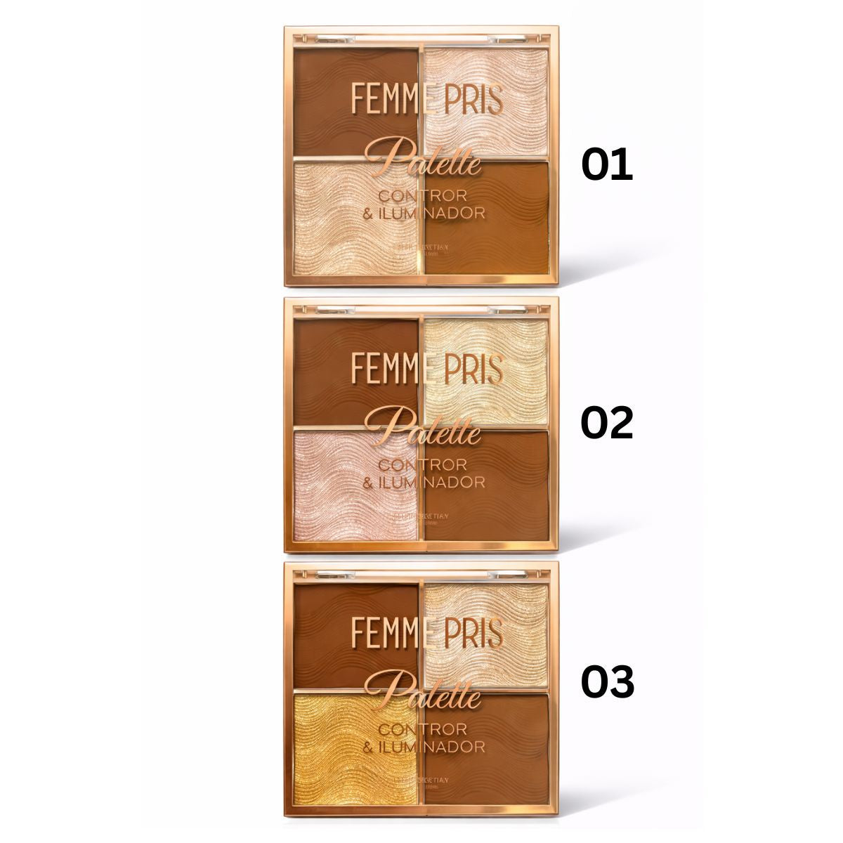 Paleta de contorno e iluminador - Femme Paris