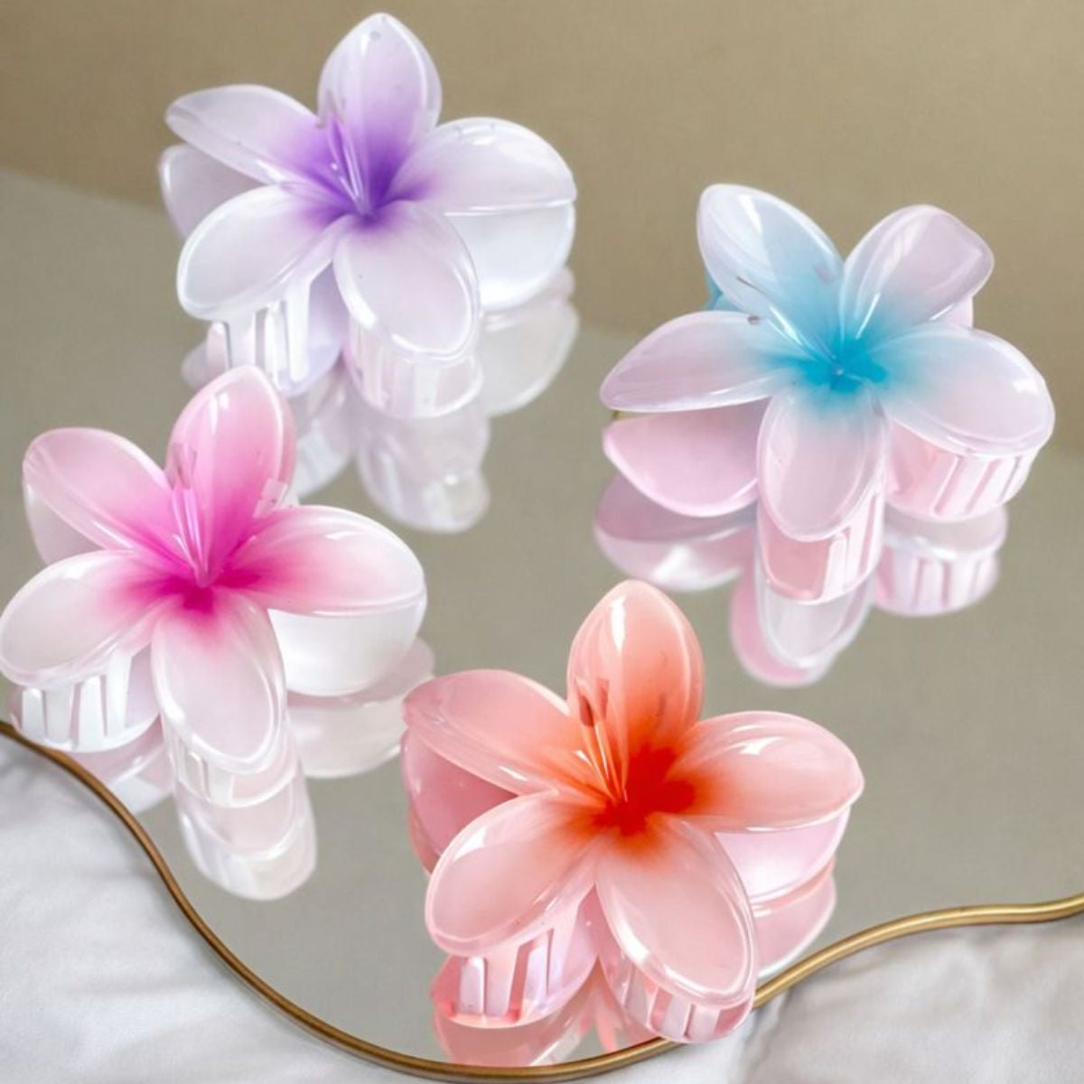 Prendedor de Cabelo Flor - Cores Sortidas