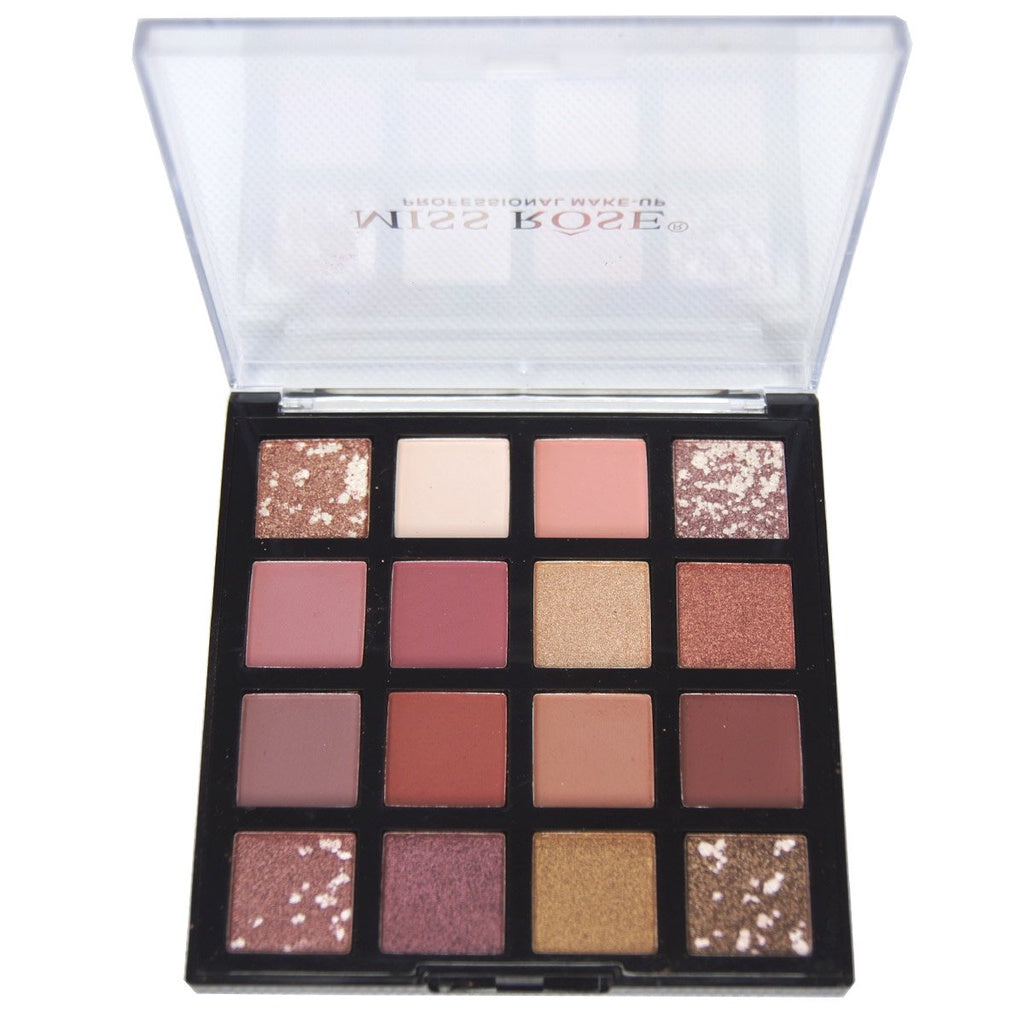 Paleta de sombras profissional 16 cores - Miss Rosê
