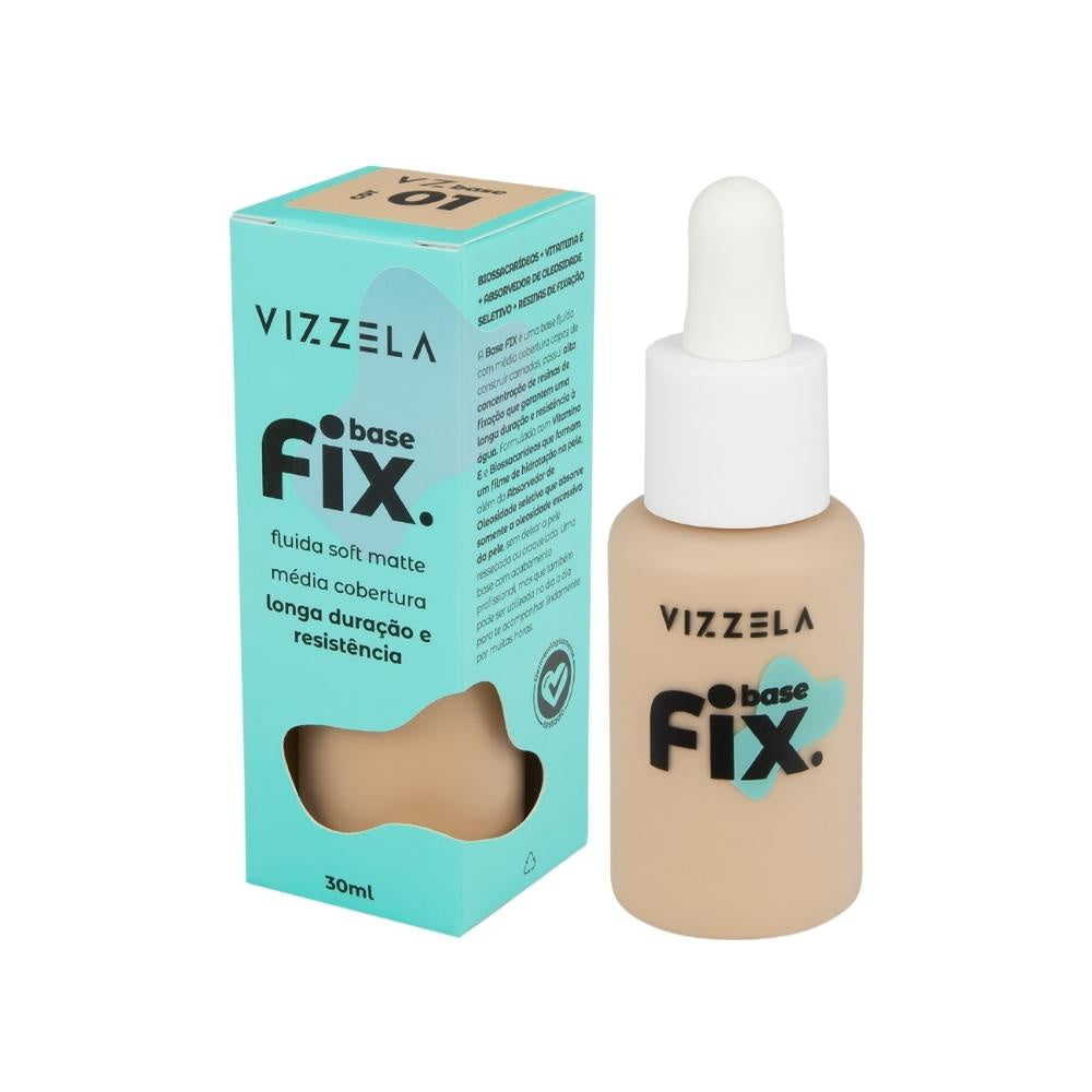 Base Líquida Fix Soft Matte - Vizzela