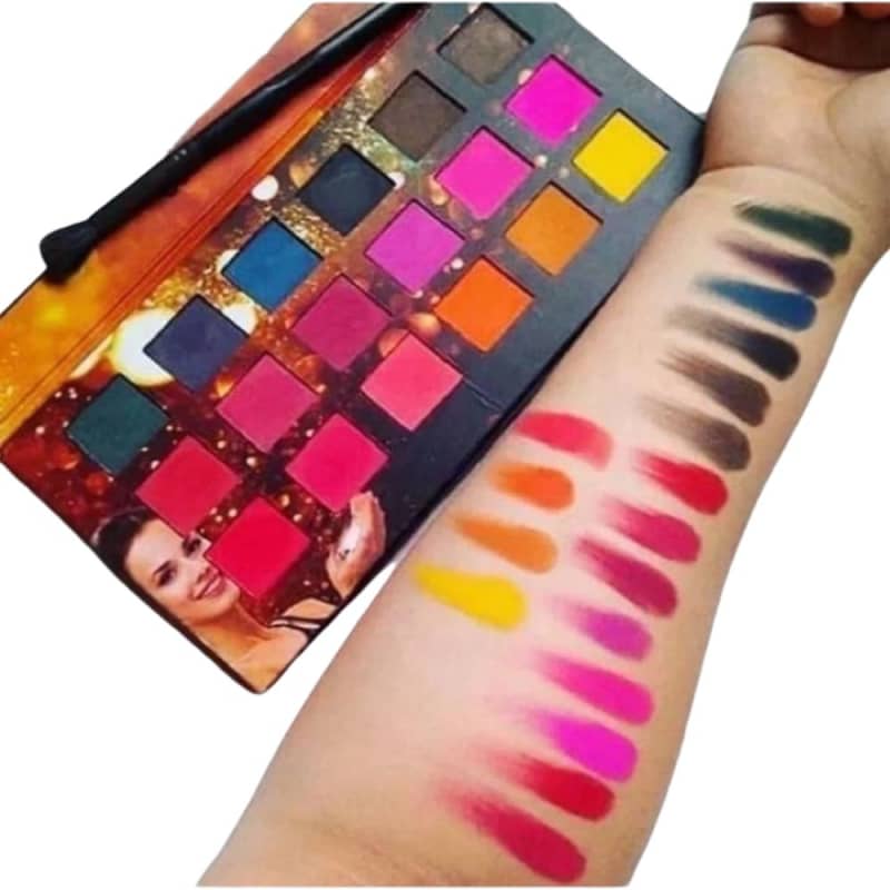 Paleta de sombras 18 cores - Ludurana