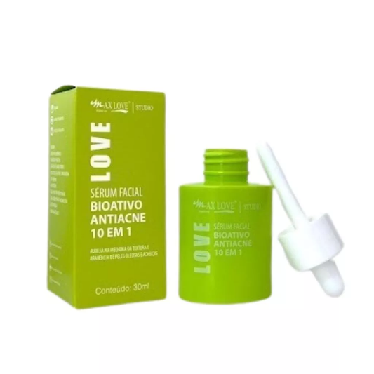 Serum Facial Bioativo Antiacne 10 em 1 - Max Love