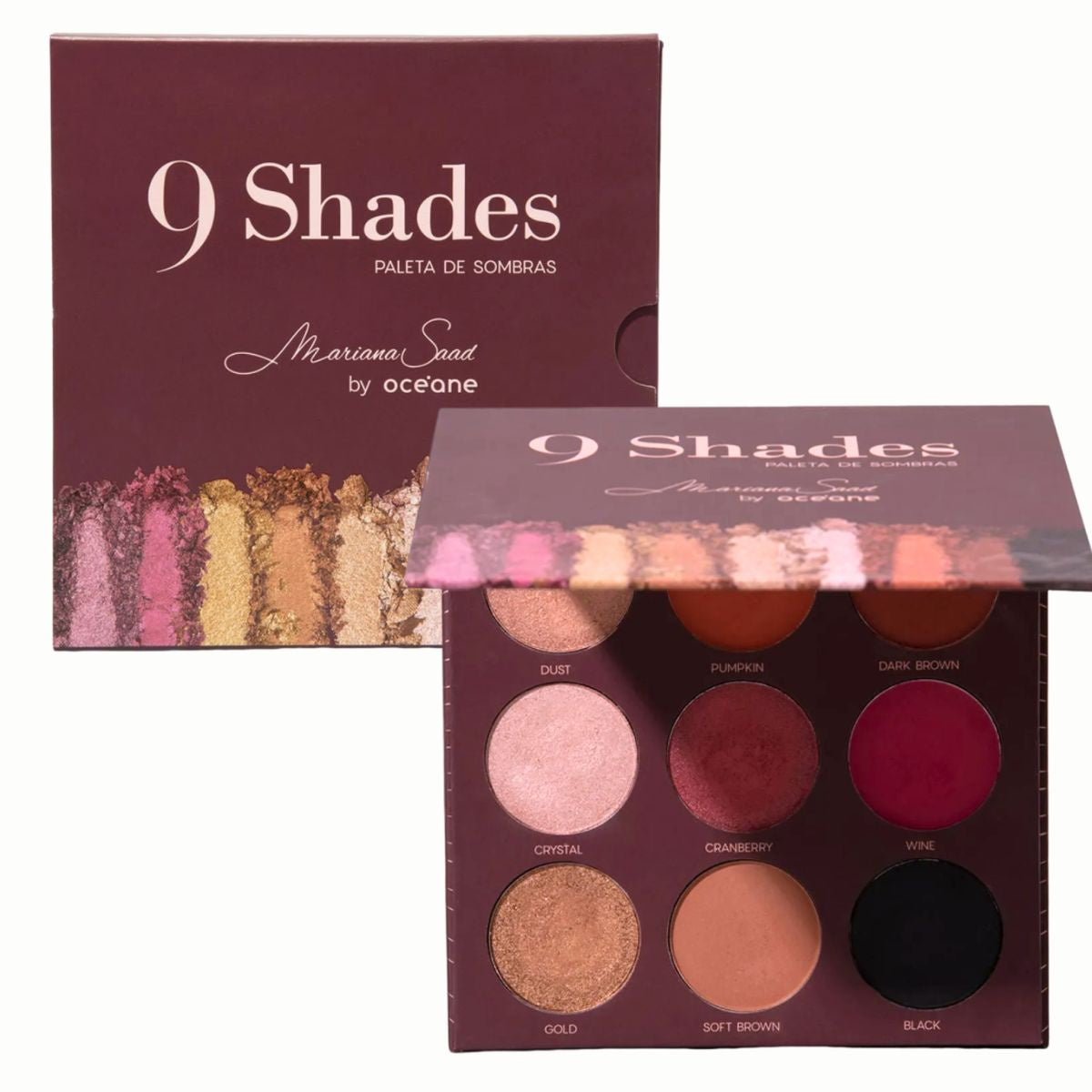 Paleta de Sombras Mariana Saad 9 Shades ou Best Wishes - Oceane