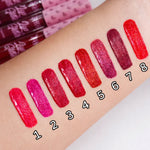 Batom Lip Glitter Liquido 24H efeito matte - Febella