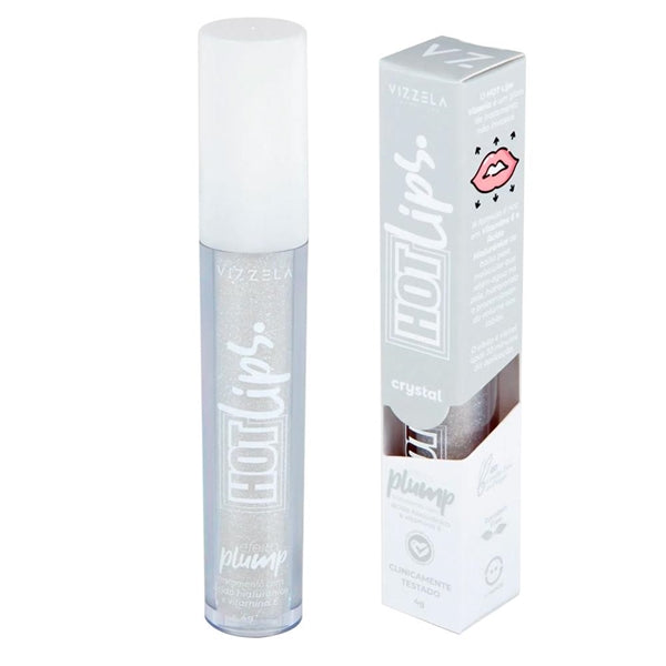 Gloss labial Hot lips efeito plump - Vizzela