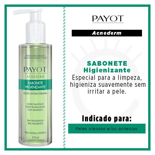 Sabonete higienizante facial Acnederm 210ml - Payot