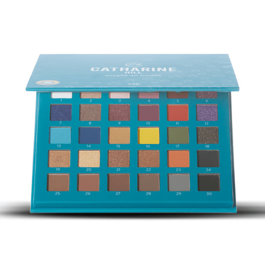 Paleta de Sombras Catharine Hill 1017- Alta Pigmentação 30 Cores