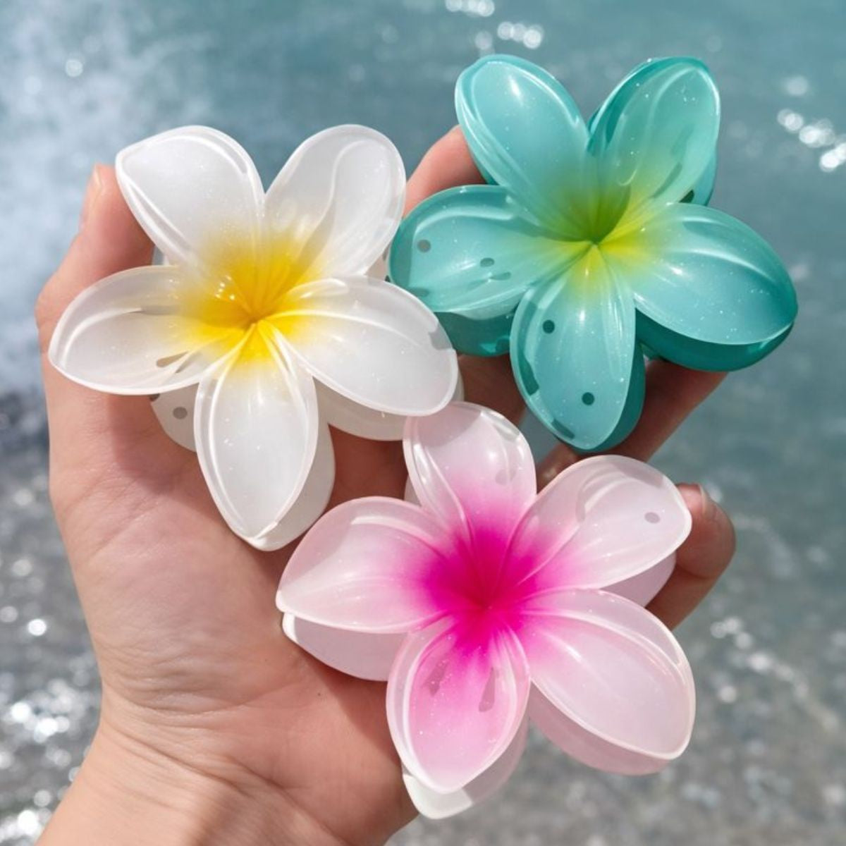 Prendedor de Cabelo Flor - Cores Sortidas