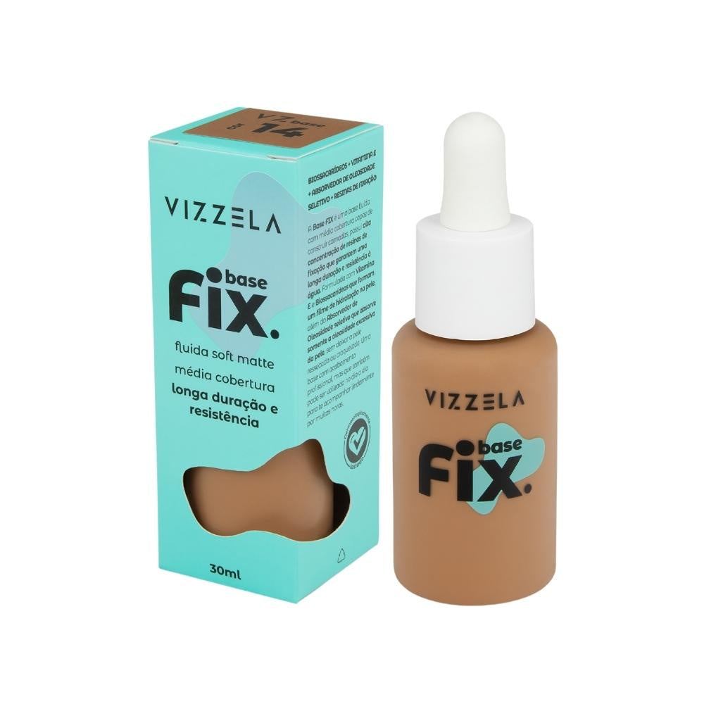 Base Líquida Fix Soft Matte - Vizzela