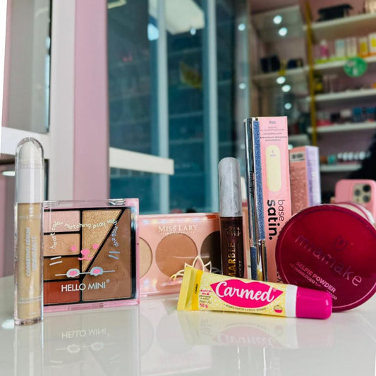 Kit make completo 8 ítens com base Satin Vizzela