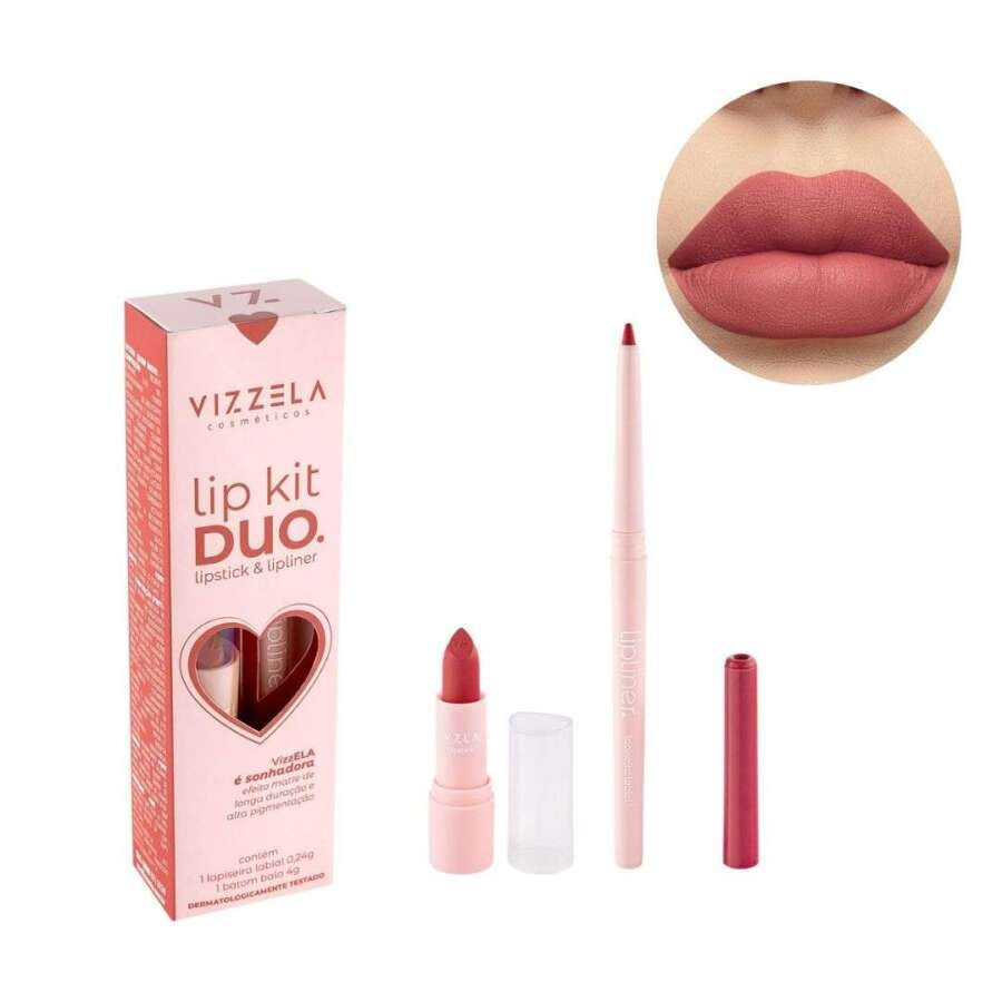 lip kit duo (Batom e lapiseira) - Vizzela