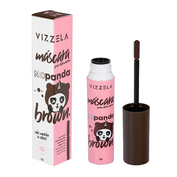 Mascara Para Cilios Marrom - No Panda Brown - Vizzela