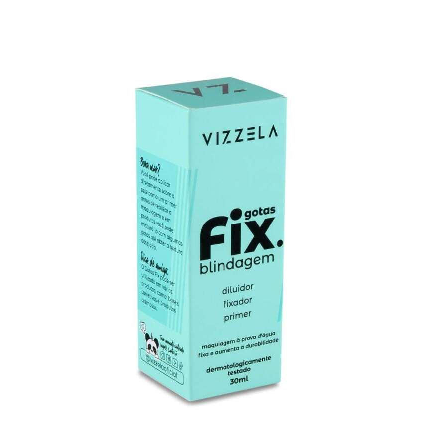 Blindagem para pele e olhos Gotas fix - Vizzela