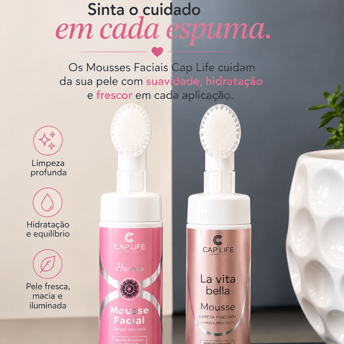 Mousse facial Antipoluição - Cap Life