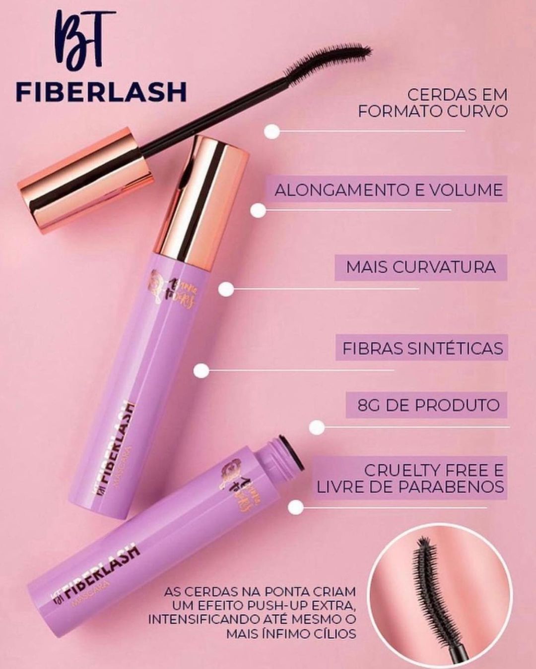 BT Fiber Lash Máscara de Cílios - Bruna Tavares