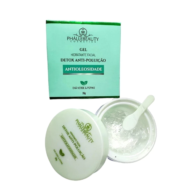 Gel Hidratante Facial Detox Antipoluição - Phallebeauty